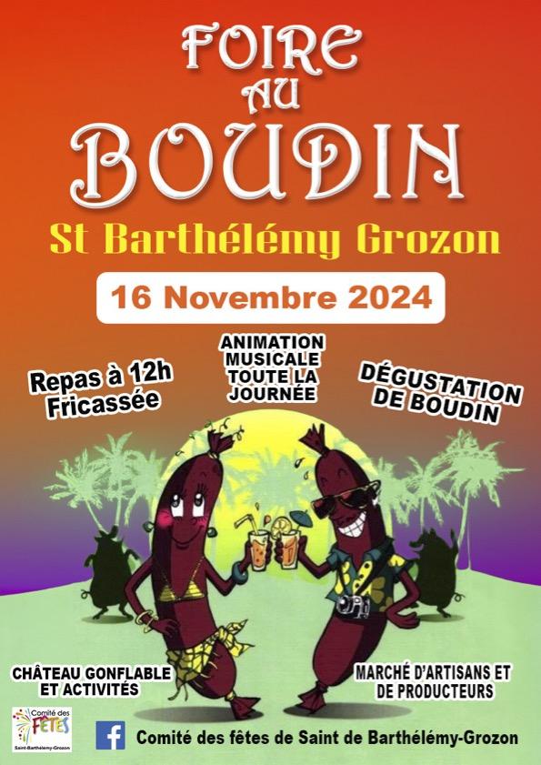 11 affiche officielle foire au boudin 2024