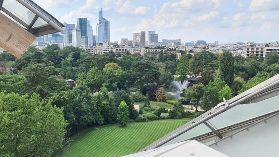 12 vue de la de fense depuis les toits de la fondation vuitton