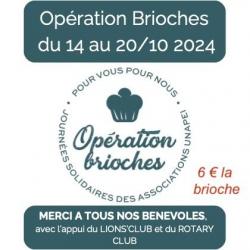 Affiche brioches adapei verte carre e la brioche 6 euros