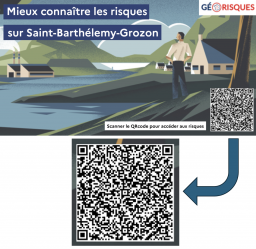 Qr code les risques naturels sur saint barthe lemy grozon